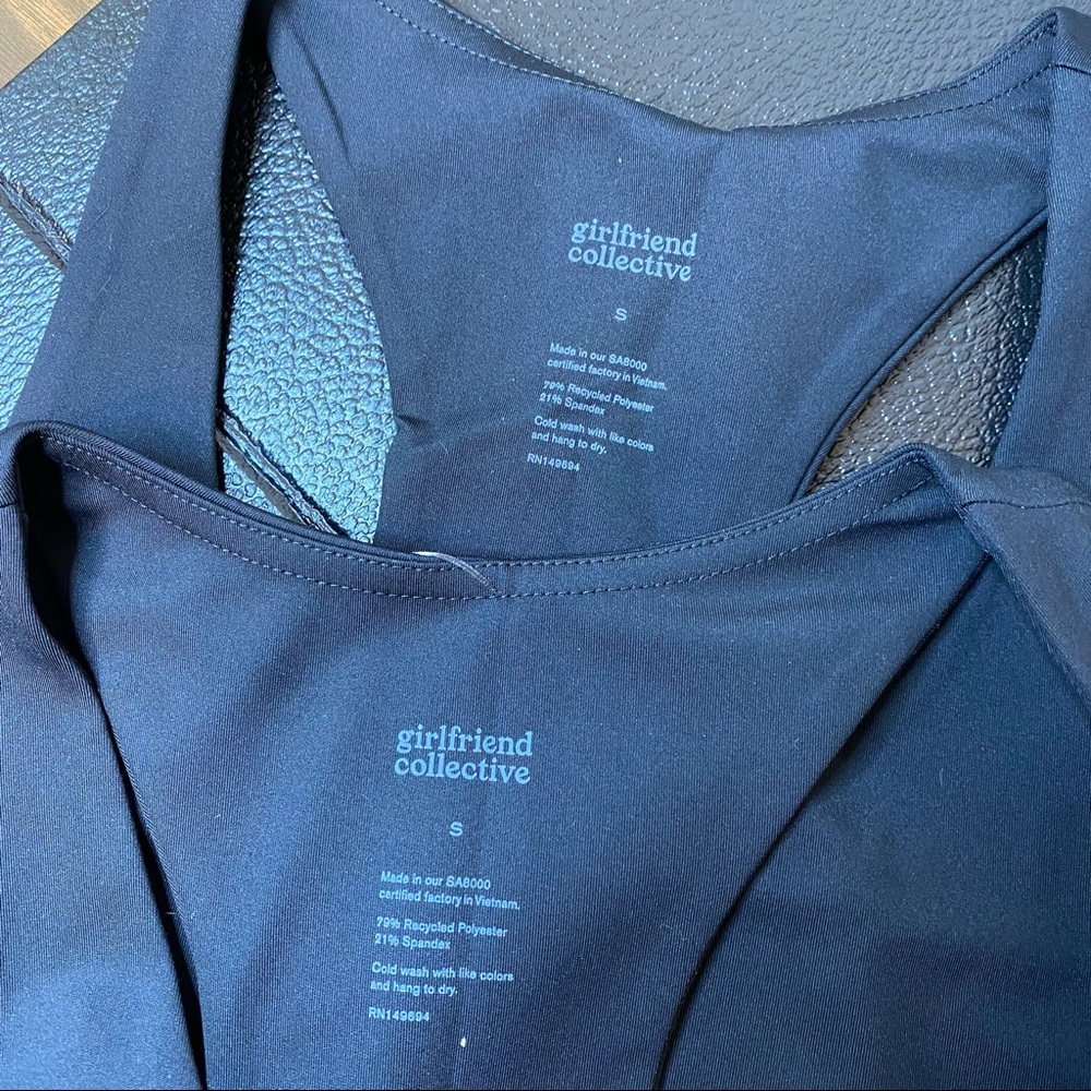GIRLFRIEND COLLECTIVE black Paloma racerback sports bra S NEW - Picture 11 of 13
